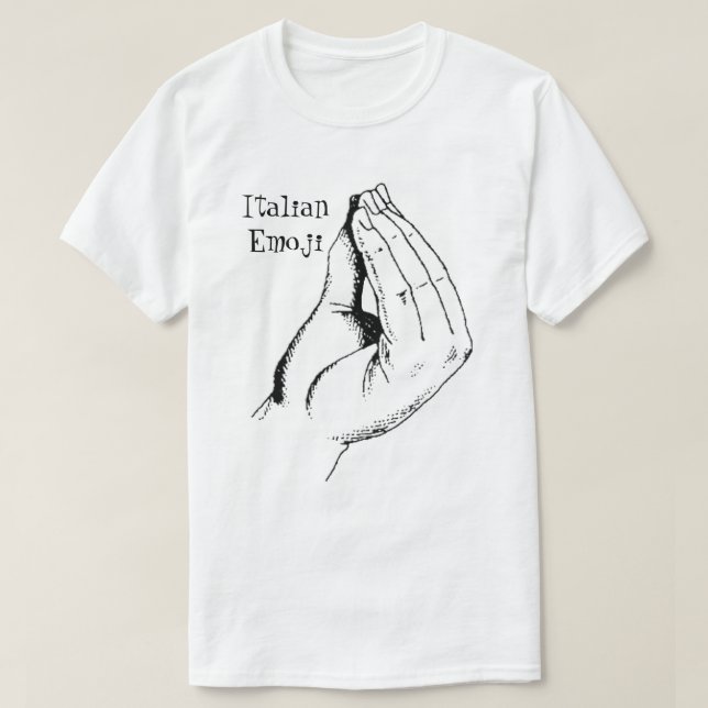 T-shirt Italien Emoji (Design devant)