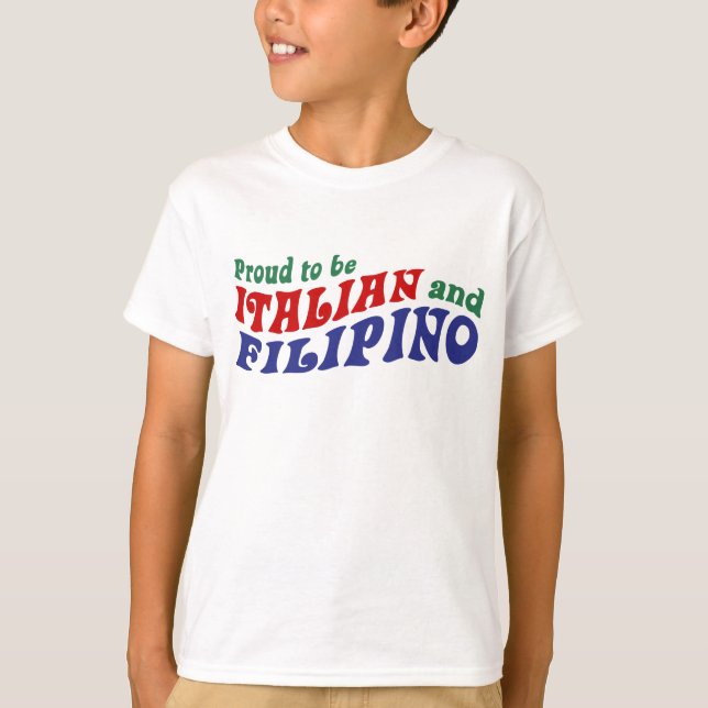 T-shirt Italien et philippin (Devant)