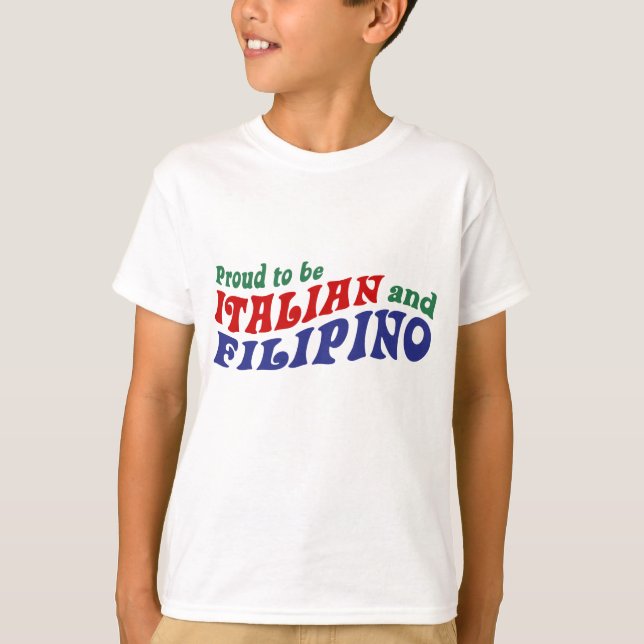T-shirt Italien et philippin (Devant)