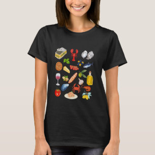 T-shirt Italien été Sardines en conserve poisson tomate fi
