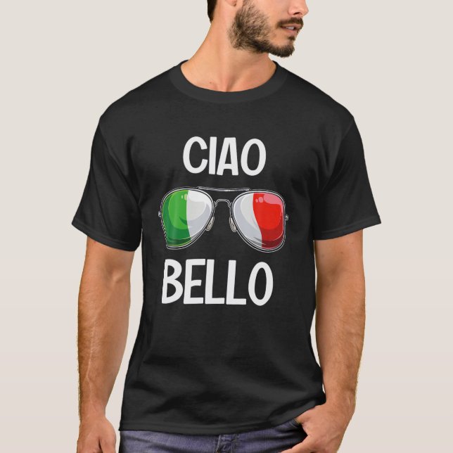 T-shirt Italien Funny Italie Slang Italia Pun Buongiorno B (Devant)