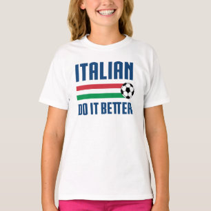T-shirt Italien il améliorent le football