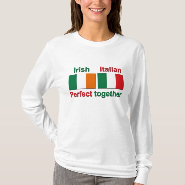 T-shirt Italien irlandais - perfectionnez ensemble ! (Devant)