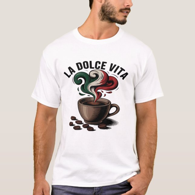 T-shirt italien La Dolce Vita (Devant)