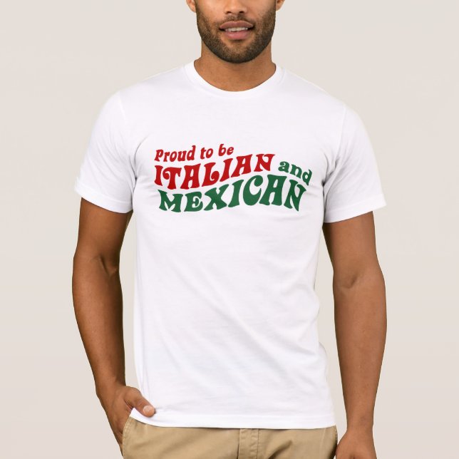 T-shirt Italien mexicain (Devant)