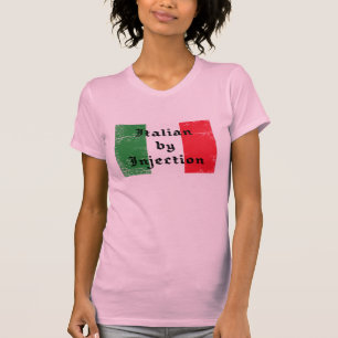 T-shirt Italien par la chemise de douille du casquette des