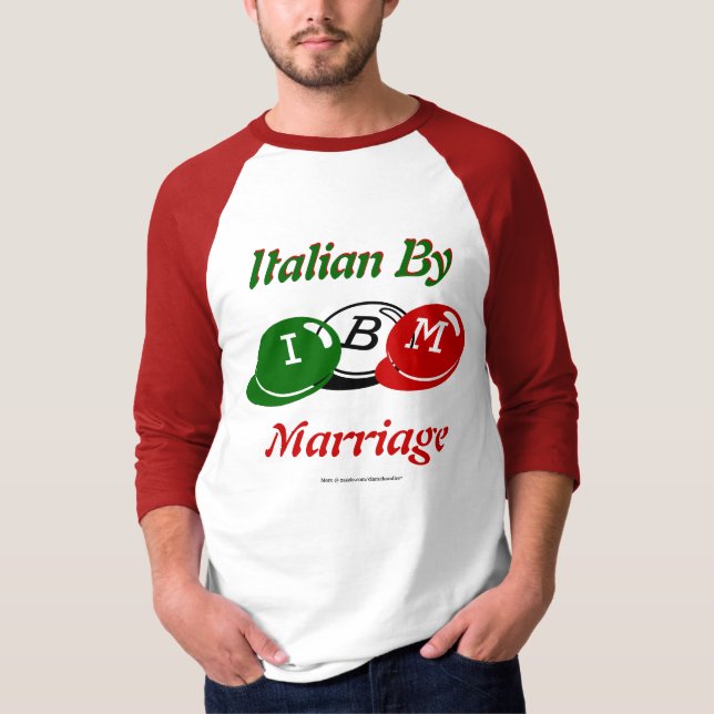 T-shirt Italien par mariage (Devant)