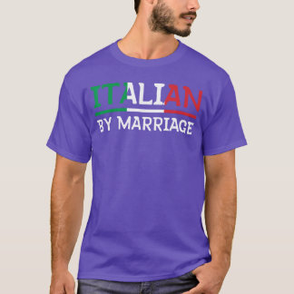 T-shirt Italien par mariageT-shirt Italia Mariage Humour v