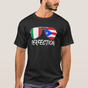 T-shirt Italien Plus Puerto Rican Perfection Lunettes de s