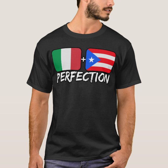 T-shirt Italien Plus Puerto Rican Perfection Mix ADN Hercu (Devant)