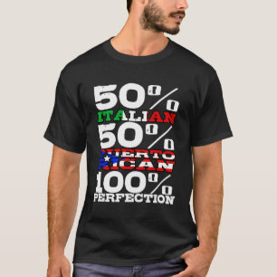 T-shirt Italien Puerto Rican Pride Patrimoine Drôle Drôle