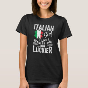 T-shirt Italienne Fille Comme Une Fille Régulière Mais Luc