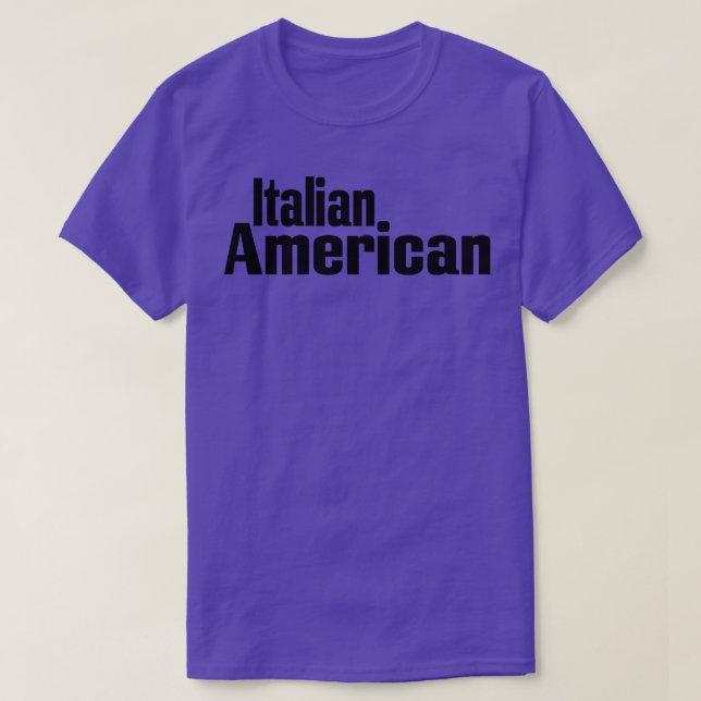 T-shirt Italienne Racines américaines en Italie États-Unis (Design devant)