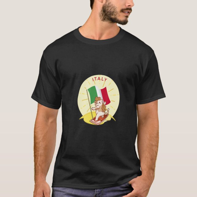 T-shirt Italy Cat Fries (Devant)