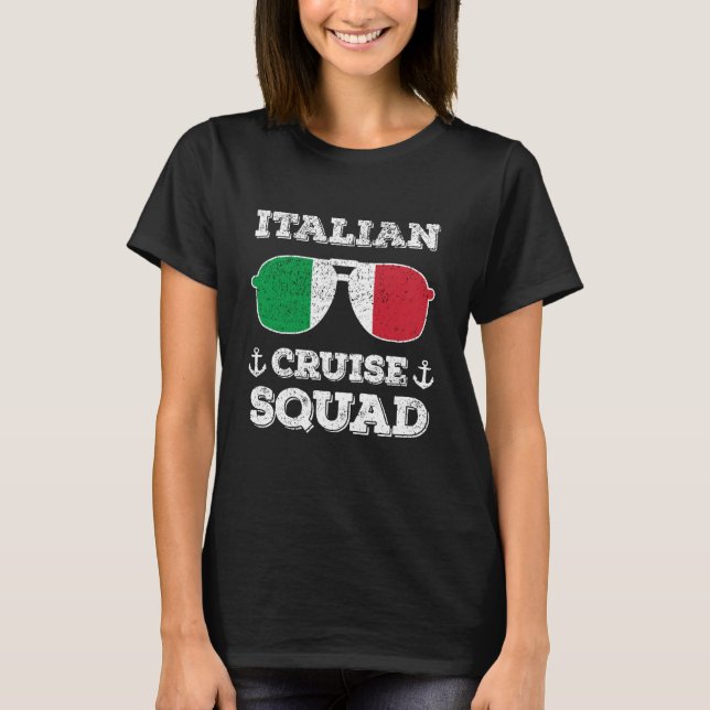 T-shirt Italy Cruise Squad Summer Italian Vacation Matchin (Devant)
