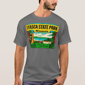 T-shirt Itasca State Park Minnesota Vintage Travel