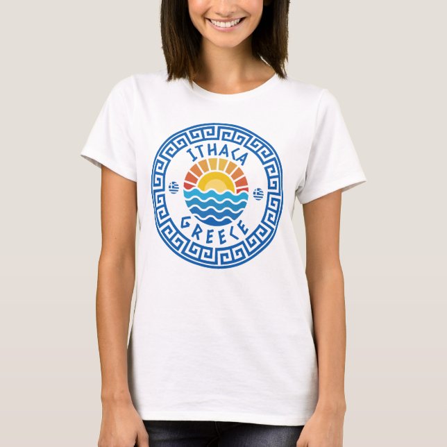 T-shirt Ithaca, Grèce - Sunshine And Sea Women (Devant)