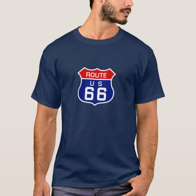 T-shirt Itinéraire 66 aussi (Devant)