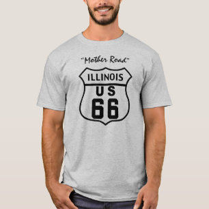 T-SHIRT ITINÉRAIRE 66 DES USA - L'ILLINOIS