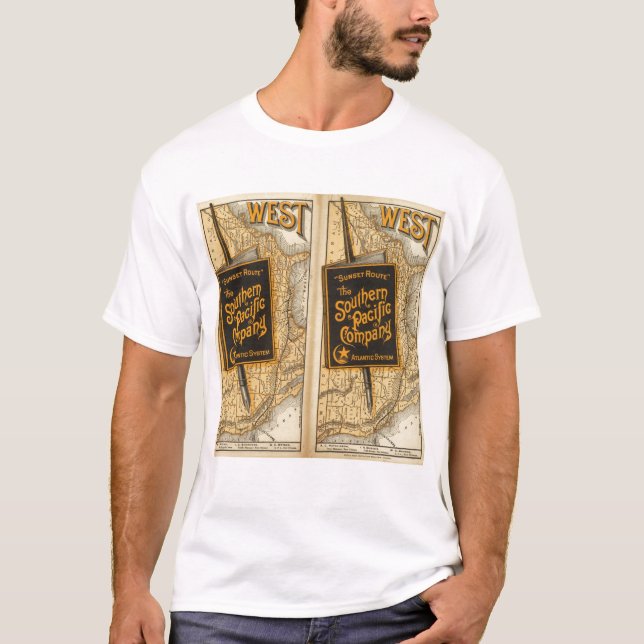 T-shirt Itinéraire de coucher du soleil (Devant)
