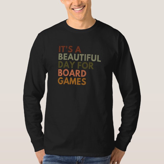 T-shirt It's A Beautiful Day For Board Games Premium_2 (Devant)