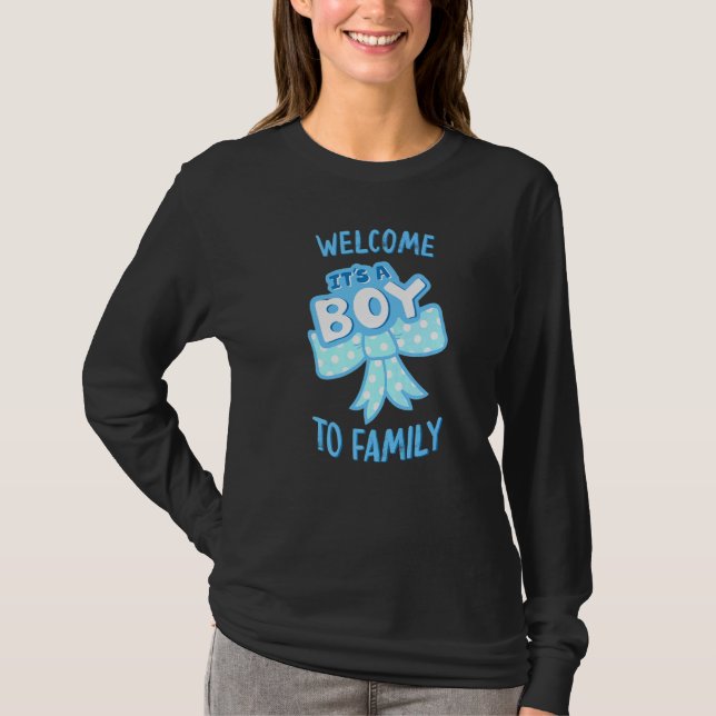 T-shirt It's A Boy  Baby Shower party  new baby (Devant)
