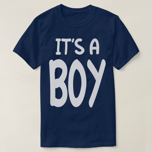 T-shirt It's A Boy Blue Boy Baby Gender Reveal  (Design devant)