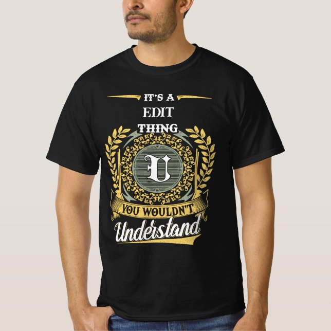 T-shirt It's a U Thing You Wouldn't Understand (Devant)