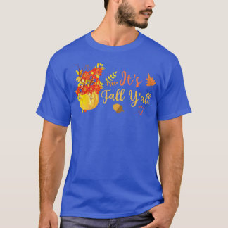 T-shirt Its Affaire Yall Cute Pumkin Leaves Autumn Seas