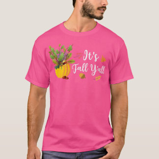 T-shirt Its Affaire Yall Cute Pumkin Leaves Autumn Seas