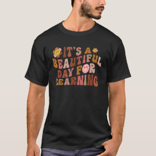 T-shirt It's Beautiful Day For Learning Retro Teacher Stud