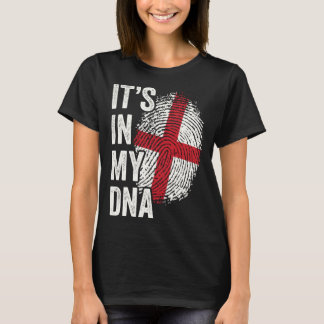 T-shirt ITS DANS MON ADN Angleterre Drapeau Anglais Racine