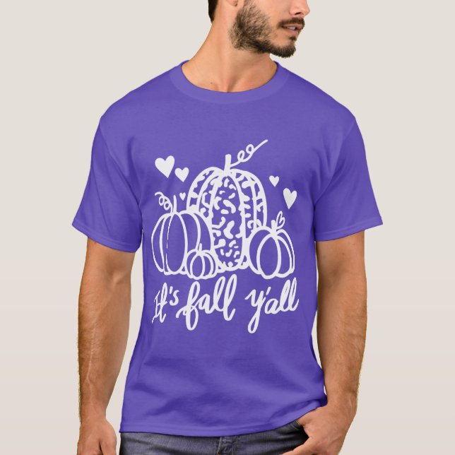 T-shirt Its Fall Leopard Pumpkin Fall Lover Autumn Fall Gi (Devant)