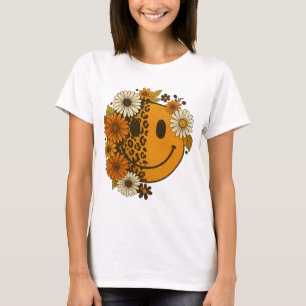 T-shirt It's fall y'all png｜smiley face hoodie｜floral fall