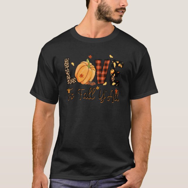 T-shirt Its Fall Yall Pumpkin  for Women  Halloween (Devant)