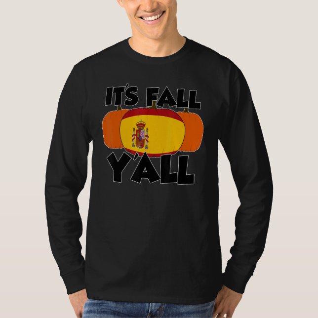 T-shirt It's Fall Y'all Thanksgiving Pumpkin UK 1 (Devant)