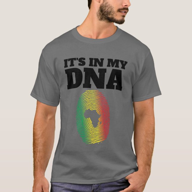 T-shirt It's In My DNA African Juneteenth Fingerprint (Devant)