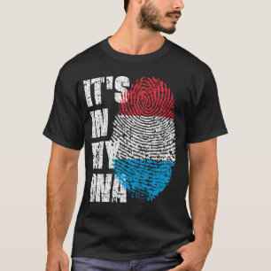 T-shirt IT'S IN MY DNA Luxembourg Flag Boy Girl Gift