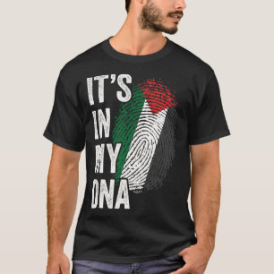 T-shirt ITS IN MY DNA Palestine Flag Palestinian Roots Pri
