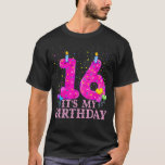 T-shirt Its My 16th Birthday Sweet donut Happy 16 Year<br><div class="desc">Its My 16th Birthday Sweet donut Happy 16 Year . Check out our birthday t shirt selection for the very best in unique or custom,  handmade pieces from our shops.</div>
