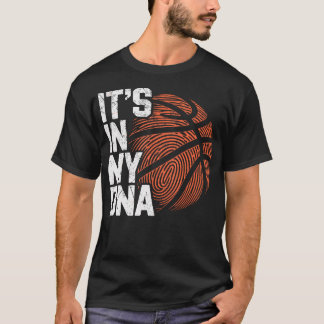 T-shirt It'S My Dna Basketball Player Dad Basketball Fans 