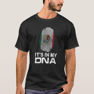 T-shirt IT'S MY DNA IN flag national pride fingerprint Ita
