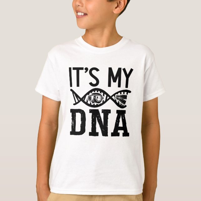 T-shirt It's My DNA Spearfishing Dive Freediver Freediving (Devant)