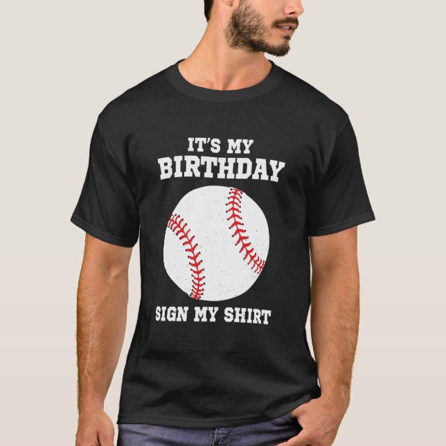 T-shirt Its My Sign My Baseball Player (Devant)
