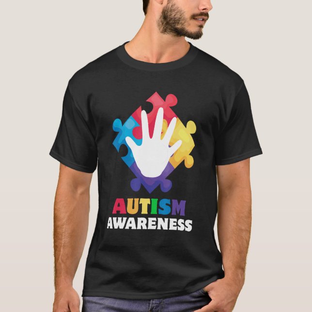 T-shirt Its Ok To Be Different Autism Awareness Acceptance (Devant)