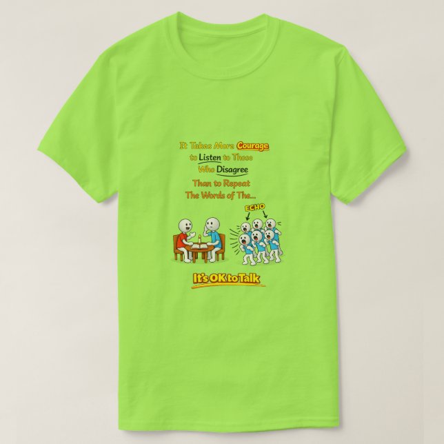 T-shirt It's OK To Talk (1) (Design devant)