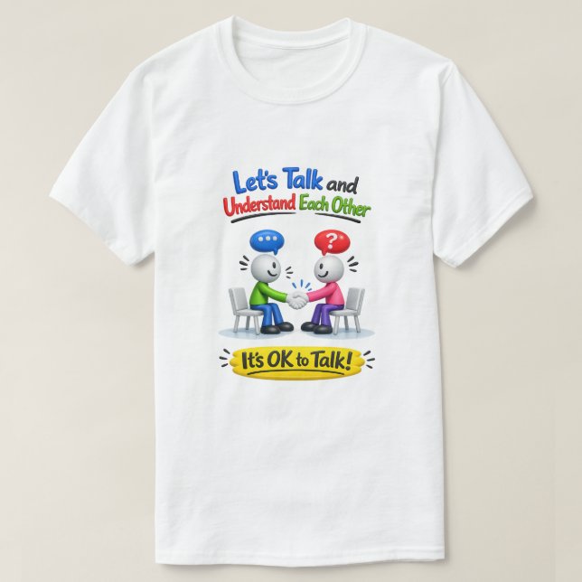 T-shirt It's OK To Talk (8) (Design devant)