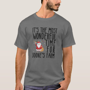 T-shirt It's The Most Wonderful Time For Boone's Farm Chri
