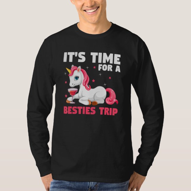 T-shirt it's time for a besties trip traveling (Devant)