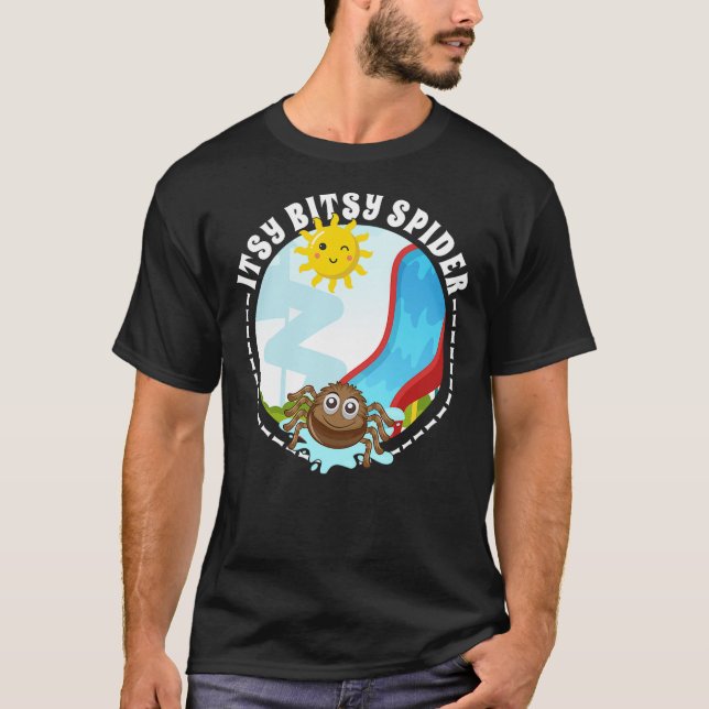 T-shirt Itsy Bitsy - Kids Spider Nursery Rhyme Halloween C (Devant)